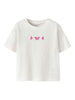 Name It t-shirt kids bianco con stampa farfalle