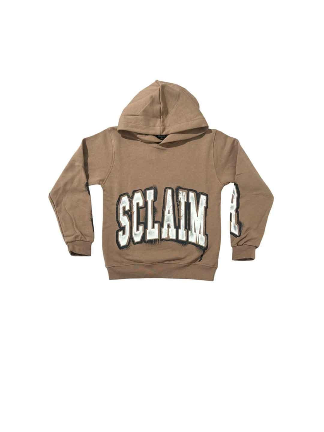 Disclaimer felpa kids marrone con cappuccio 58625 MARRONE DISCLAIMER 