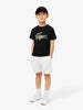 Lacoste t-shirt kids nero con big logo