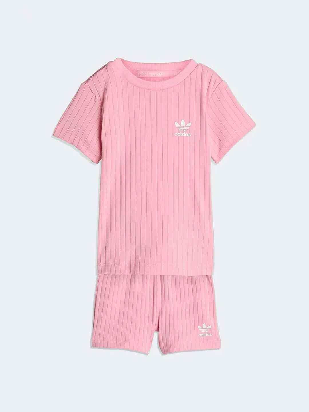 Adidas coordinati kids rosa a coste KE4985 ROSA ADIDAS 