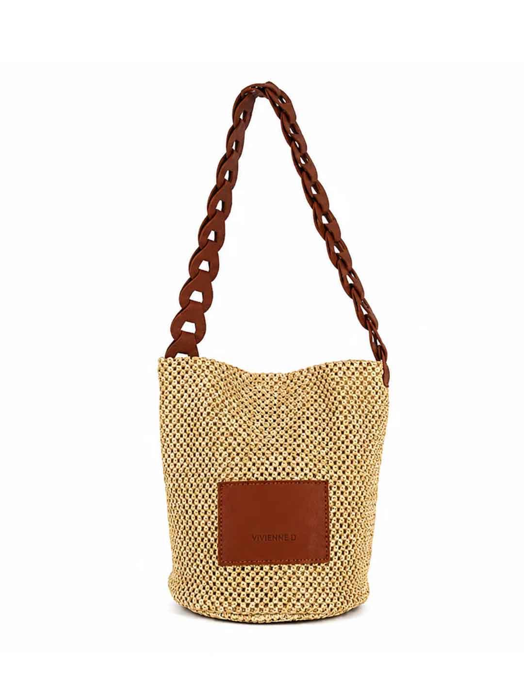 Vivienne D  borsa beige a secchiello VBB279C BEIGE VIVIENNE D 