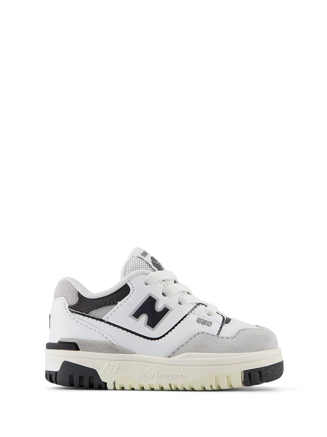 New Balance 550 sneakers kids bianco con logo nero ISB550BW BIANCO NEW BALANCE 