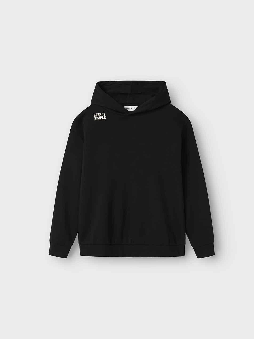 Name It felpa kids nero con cappuccio 13247131 NERO NAME IT 