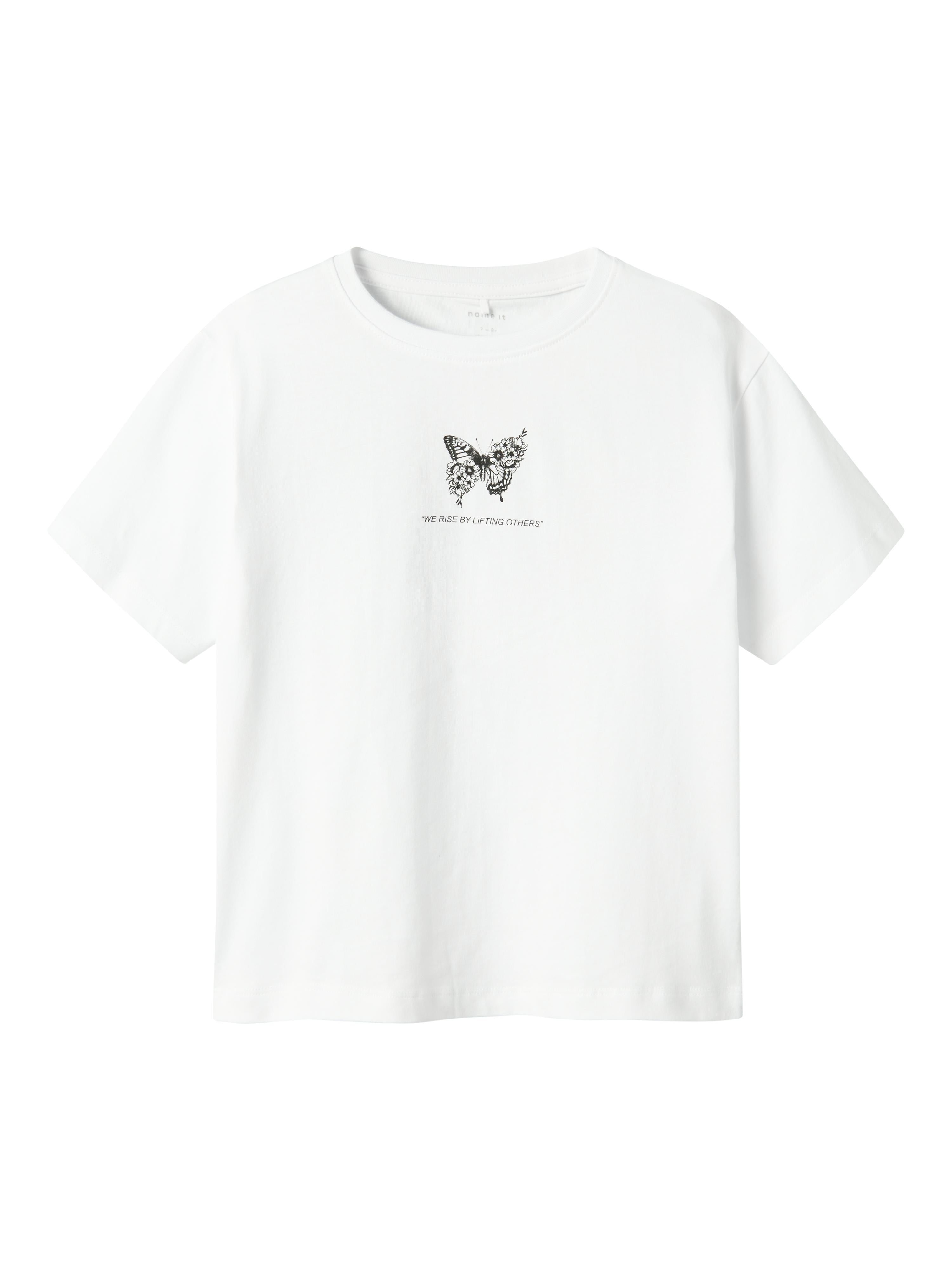 Name It t-shirt kids bianco con farfalla nero 13240657N BIANCO NAME IT 
