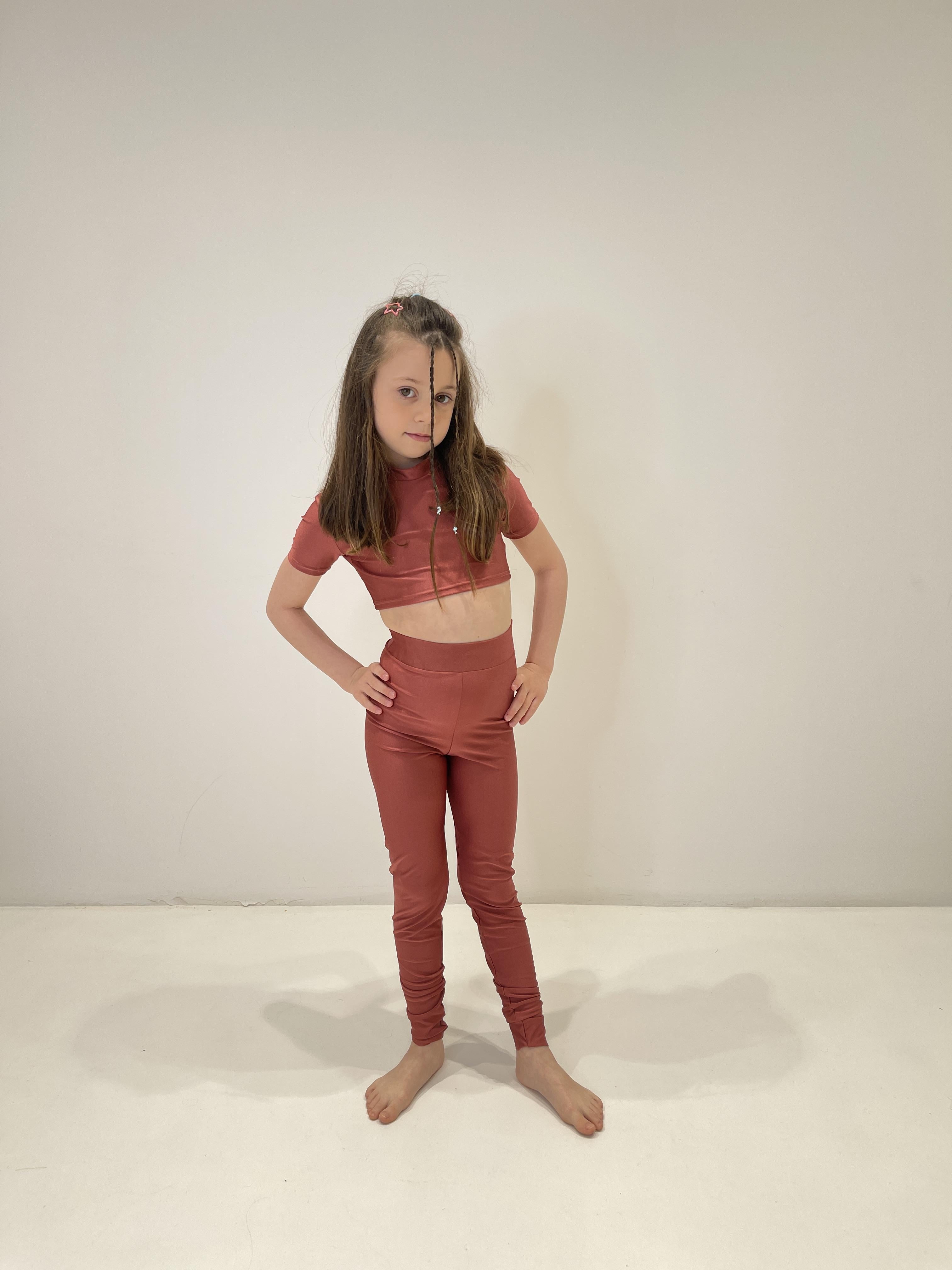 Island Coco leggings kids bronzo AB-ICJ06 BRONZO ISLAND COCO 