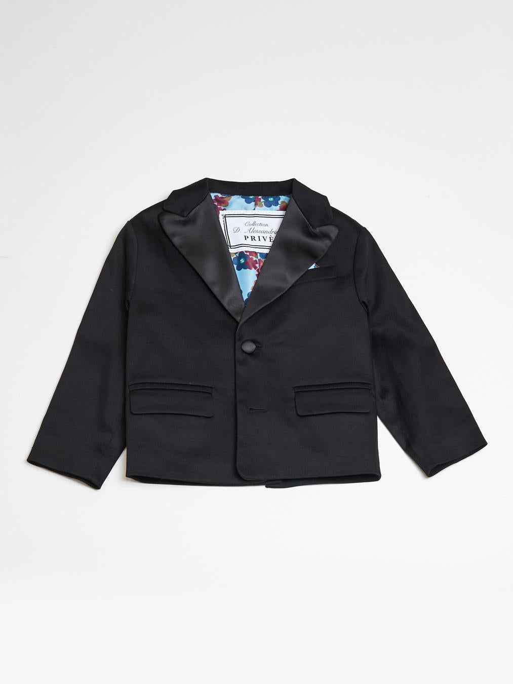 Daniele Alessandrini kids giacca elegante nera 1295J0866 NERO DANIELE ALESSANDRINI 