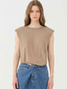Eleh top cammello con spalline