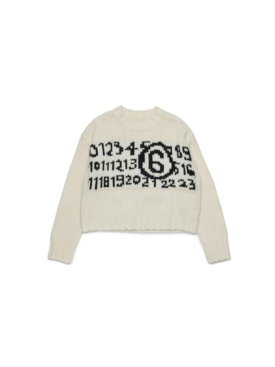 Maison Margiela maglione bianco girocollo M60882 MM06M BIANCO MAISON MARGIELA 