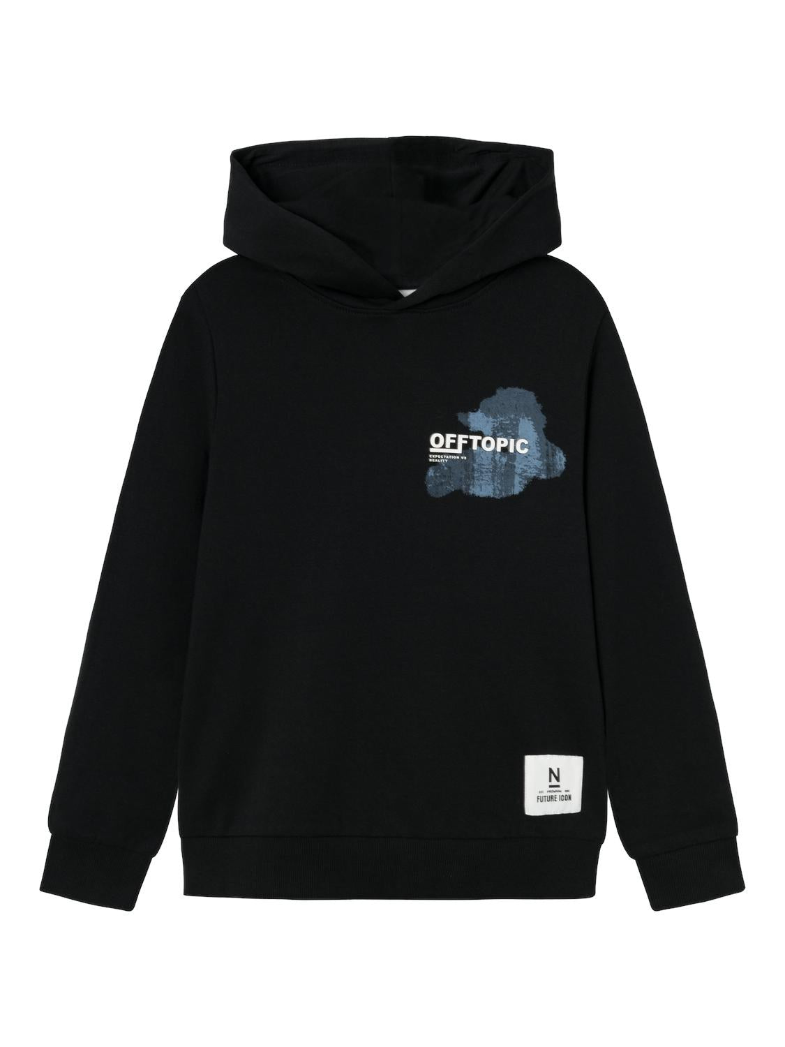 Name It felpa kids nero con cappuccio e grafica Offtopic 13231861 NERO NAME IT 