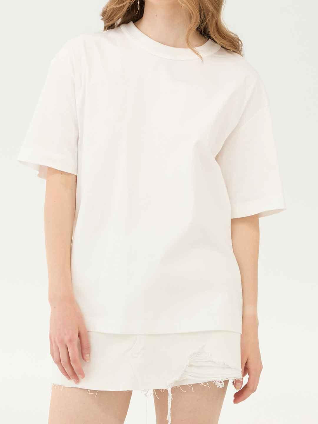 Eleh t-shirt bianco con fiocco sul retro SS260217 BIANCO ELEH 