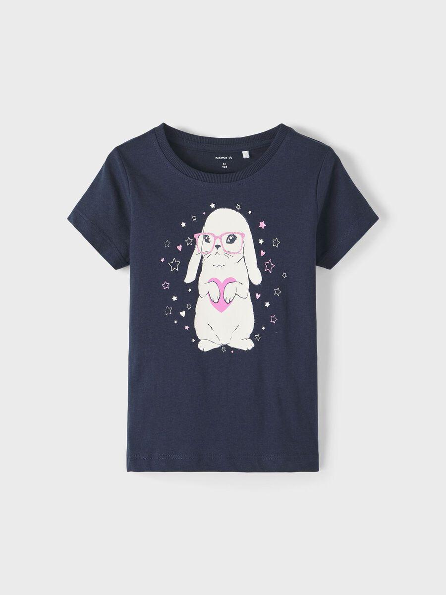 Name It kids t shirt blu con stampa centrale 13213329 BLU NAME IT 