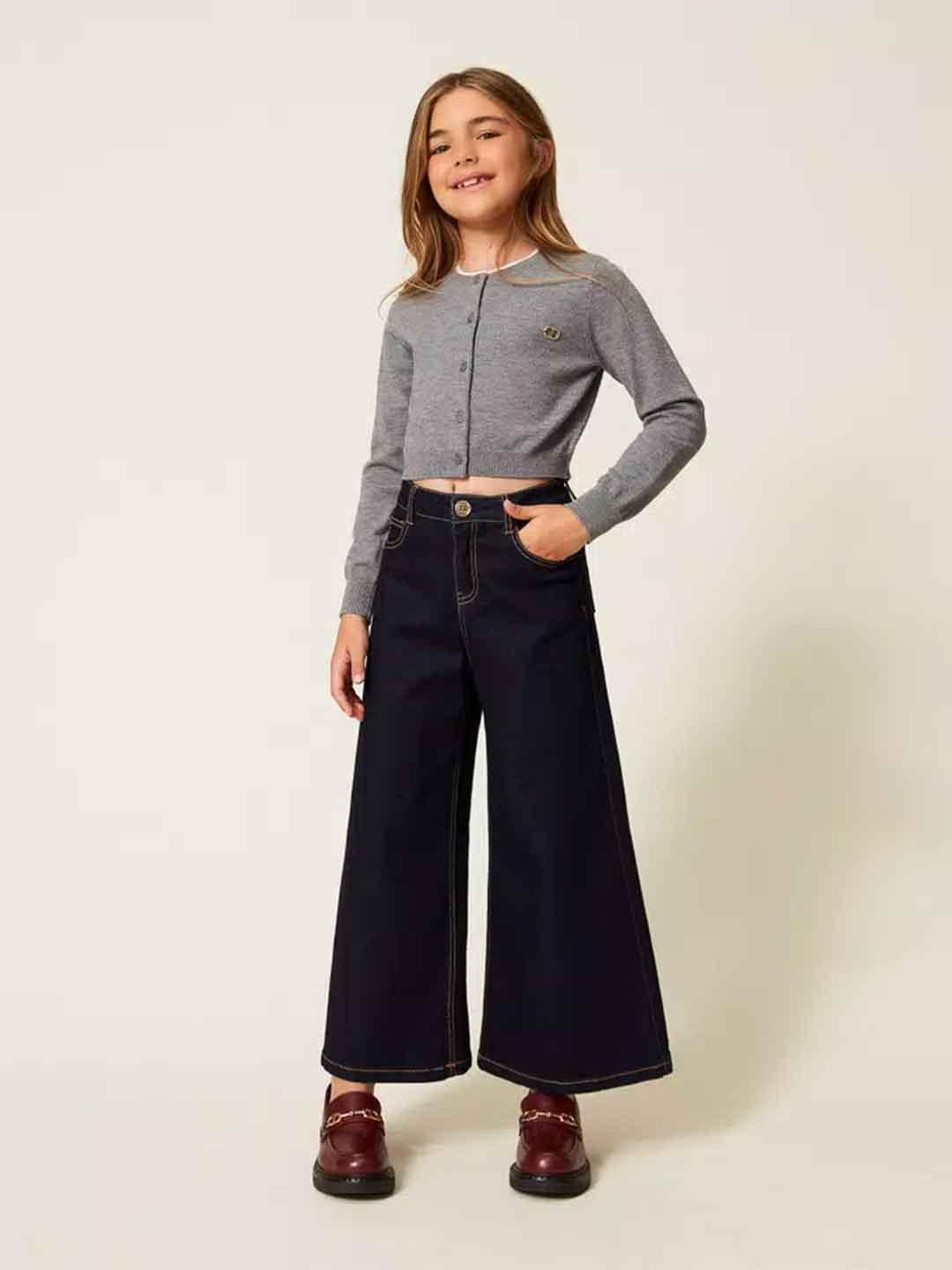 Twinset jeans kids blu palazzo 252GJ2280 BLU TWINSET 