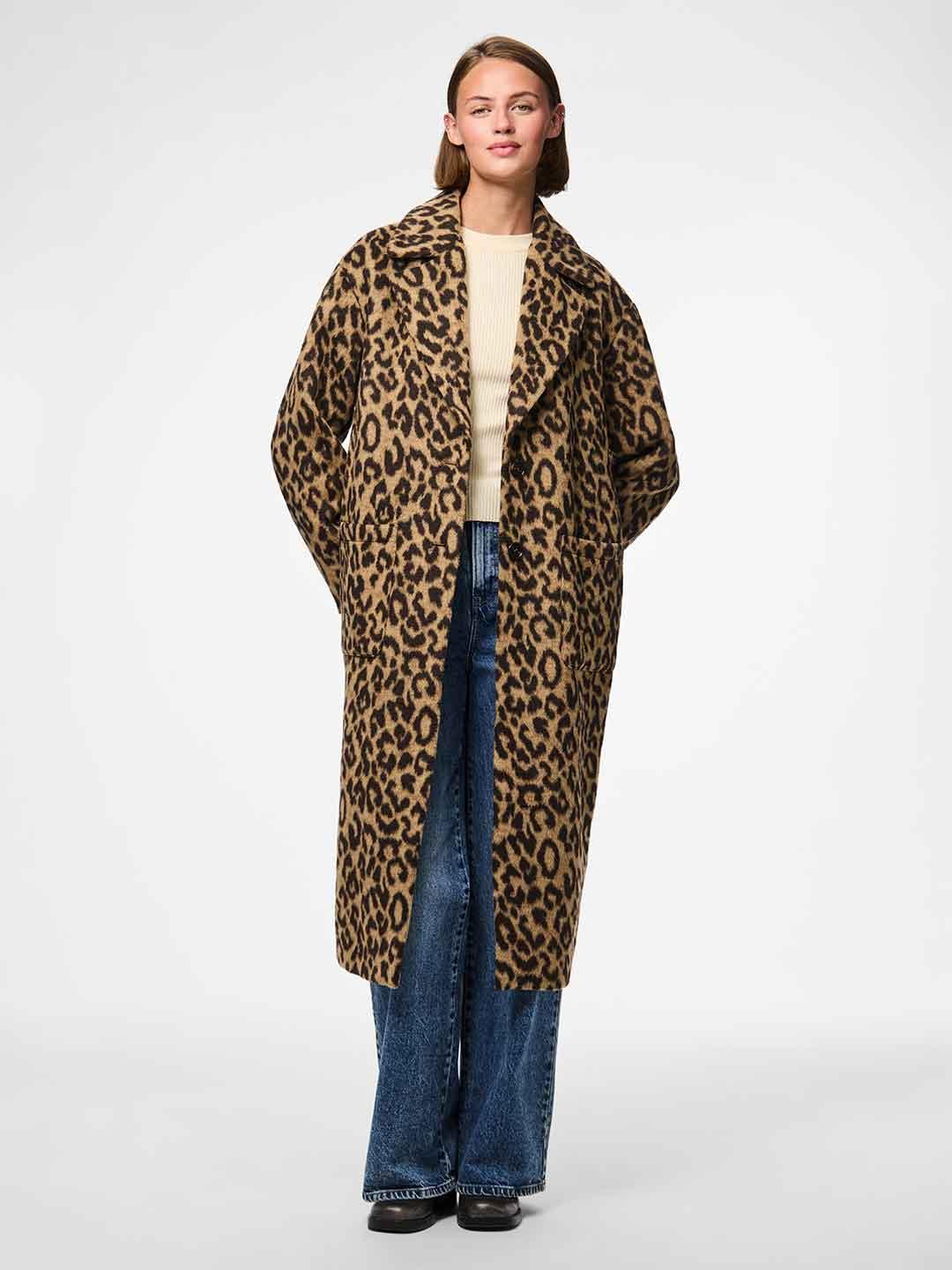 Pieces cappotto maculato lungo 17159604 MACULATO PIECES 