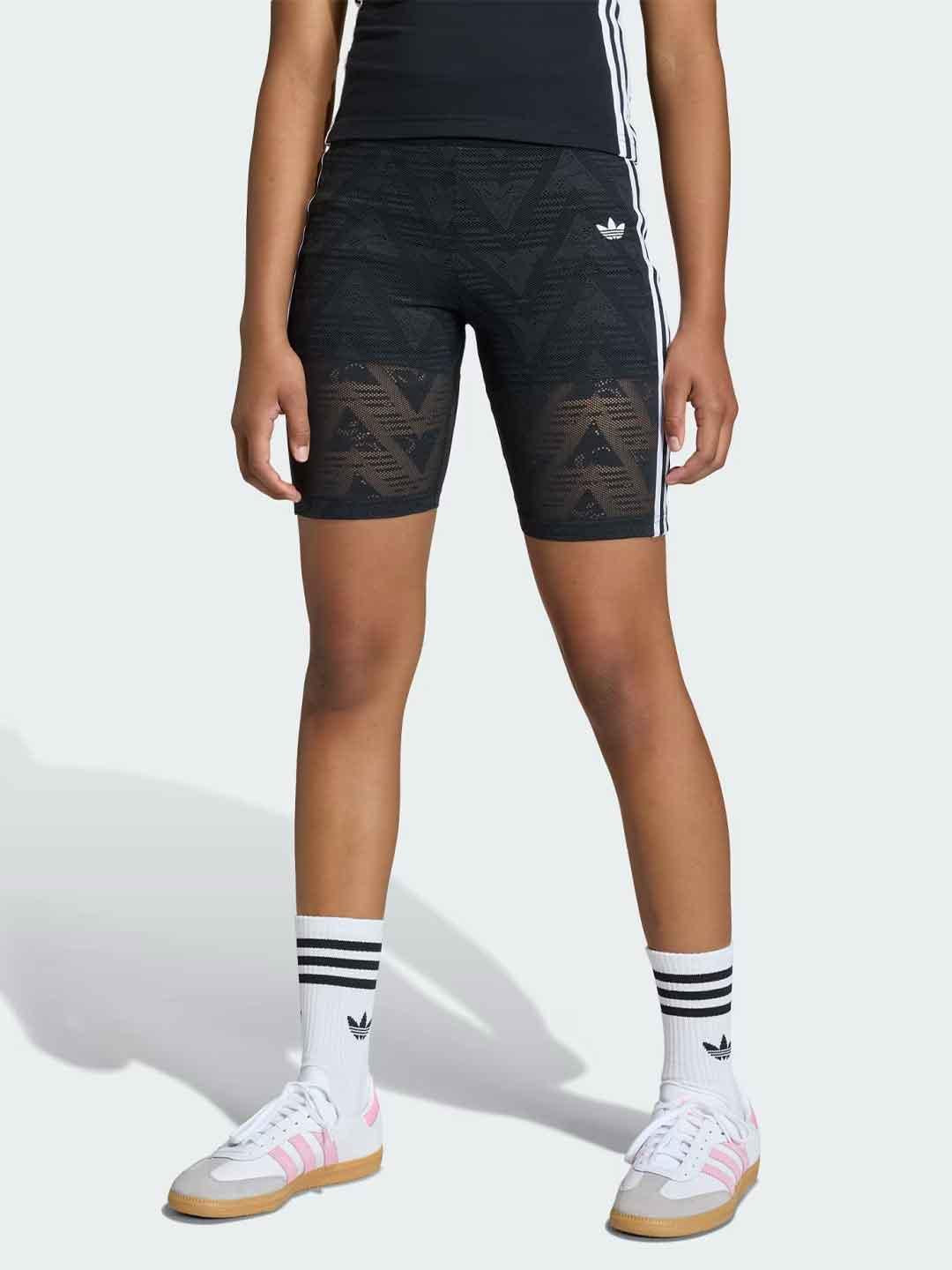 Adidas leggings kids nero in pizzo KC6786 NERO ADIDAS 