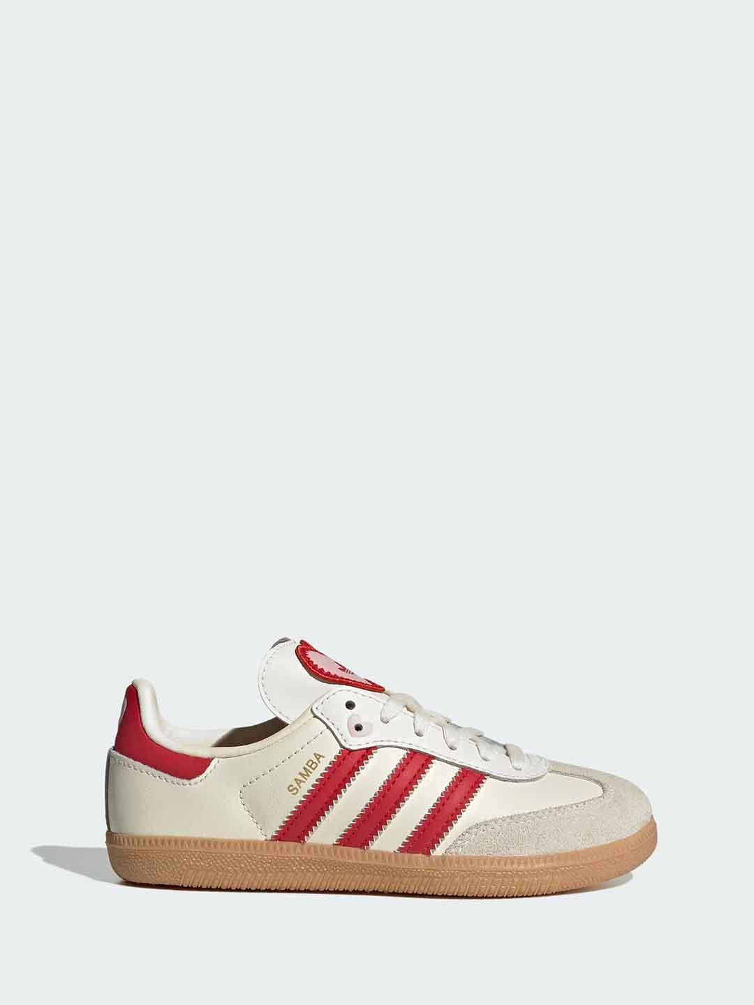 Adidas Samba OG C snekaers kids panna e rosso KI6681 PANNA ADIDAS 