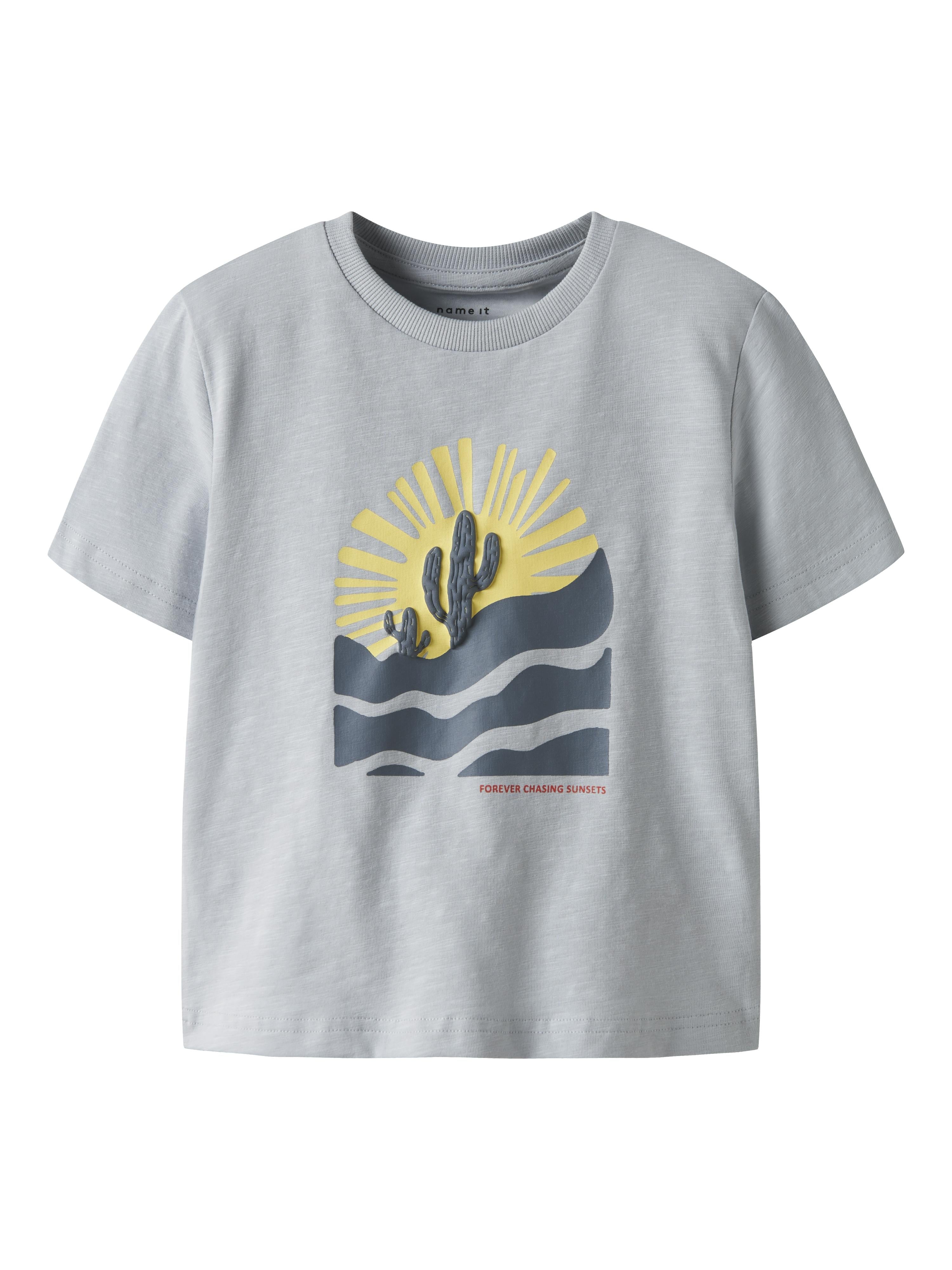 Name It t-shirt kids celeste con stampa cactus 13243170 CELESTE NAME IT 