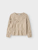 Name It maglione kids beige con fiocchi