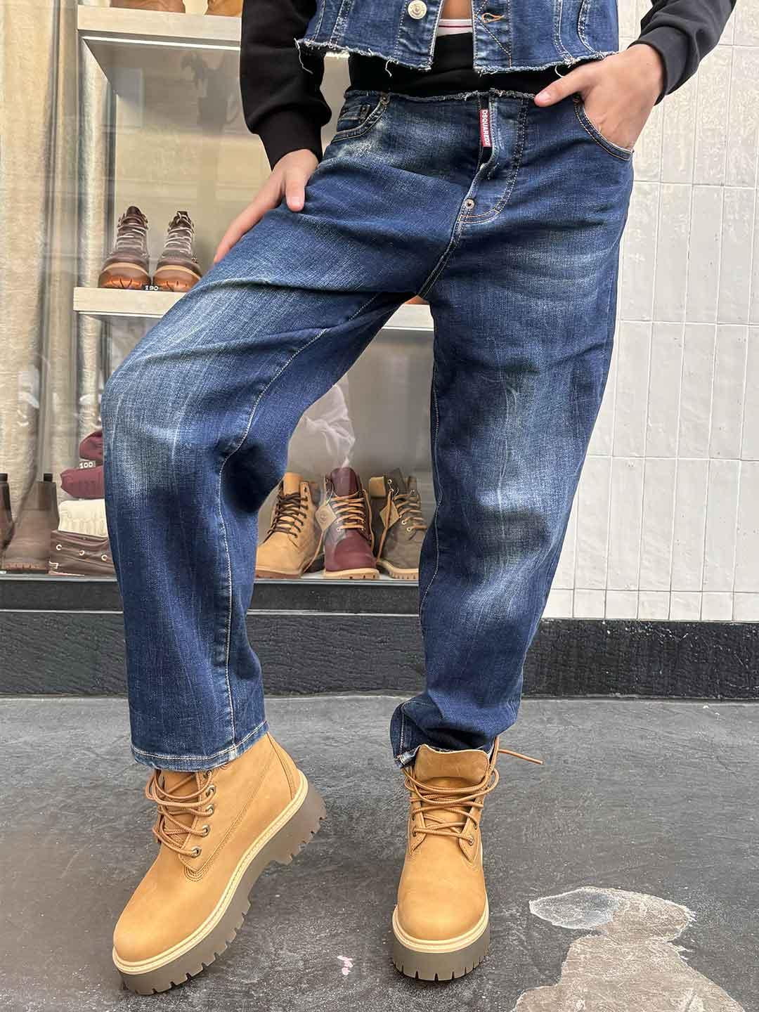 Dsquared 2 jeans kids blu doppio bustino DQ01TC D0AES BLU DSQUARED 2 