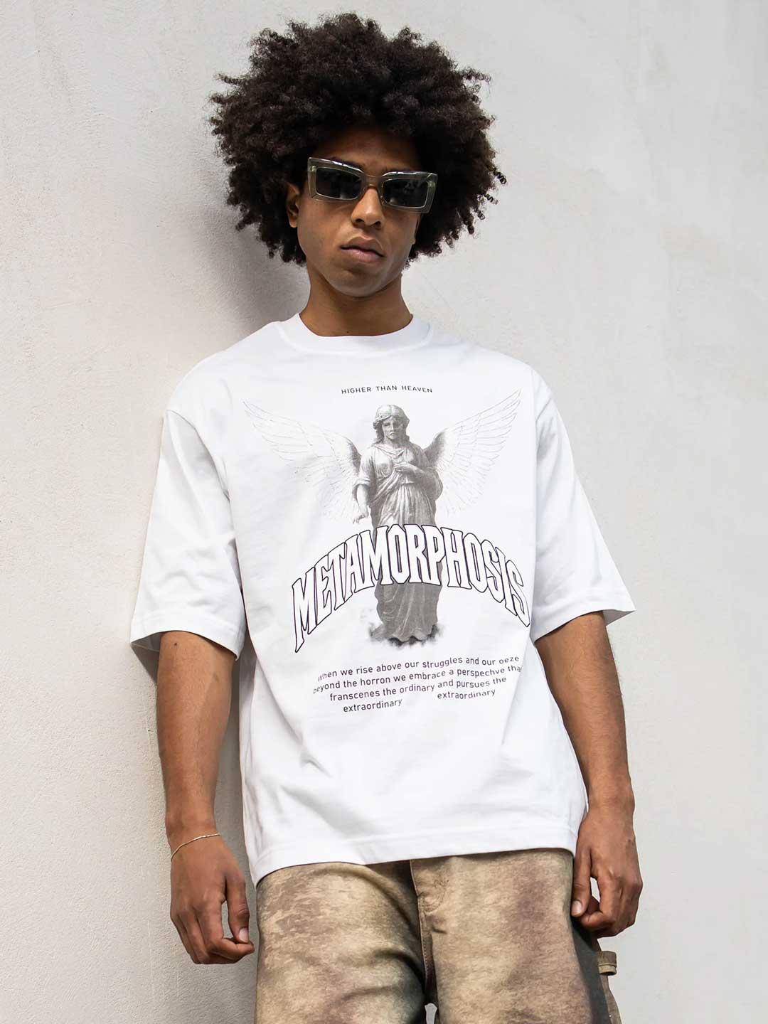 Tokyo t-shirt bianco con stampa angelo TKIN040A BIANCO TOKYO 