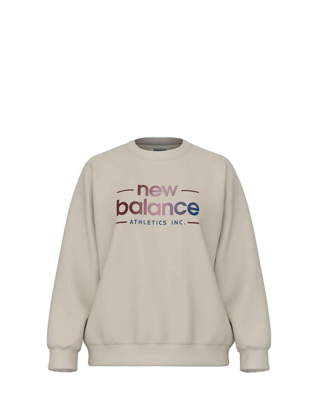 New Balance felpa panna girocollo WT53514LIN PANNA NEW BALANCE 