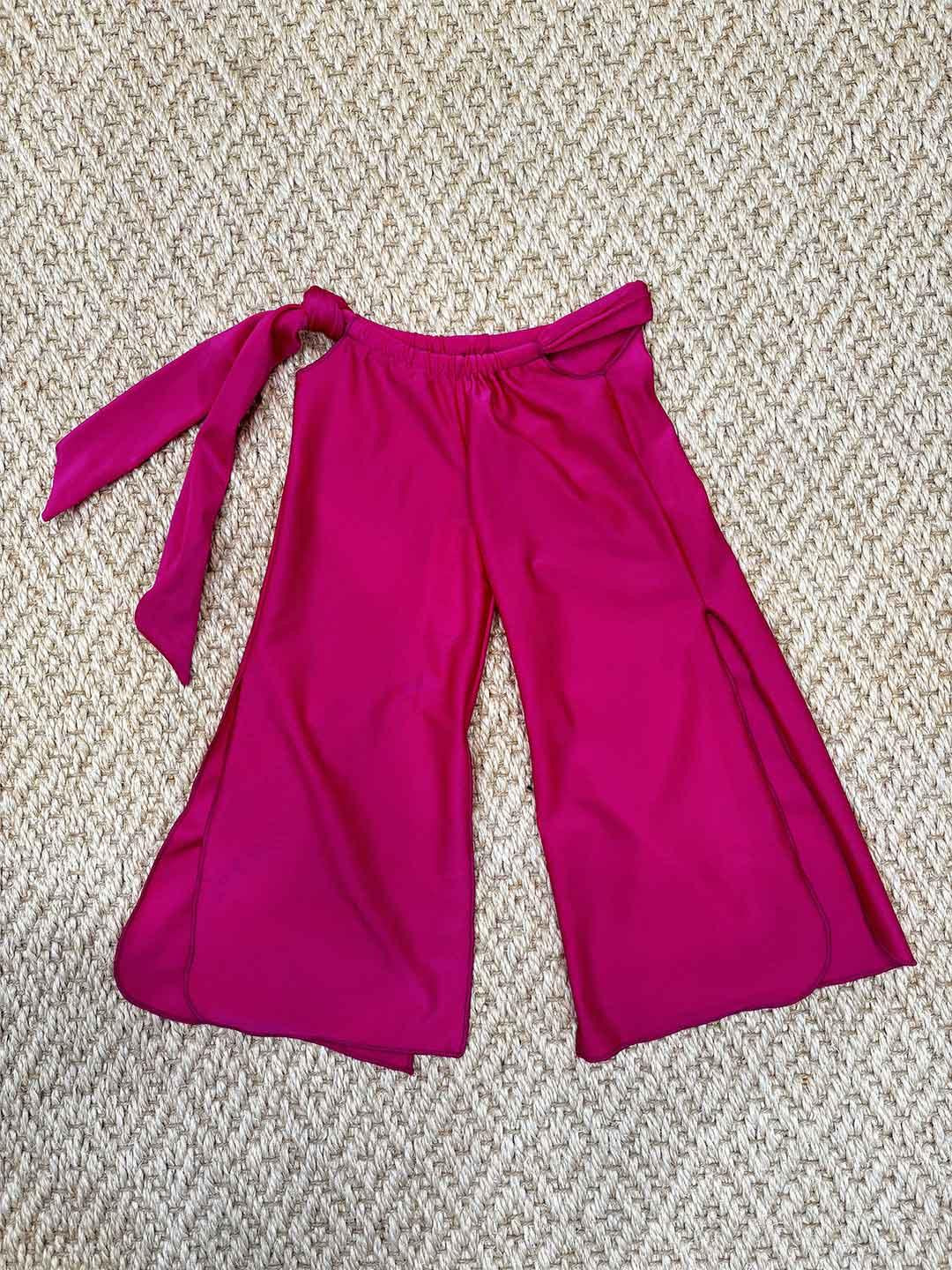 Island Coco pantaloni kids fucsia con nodi ICJ864 FUCSIA ISLAND COCO 