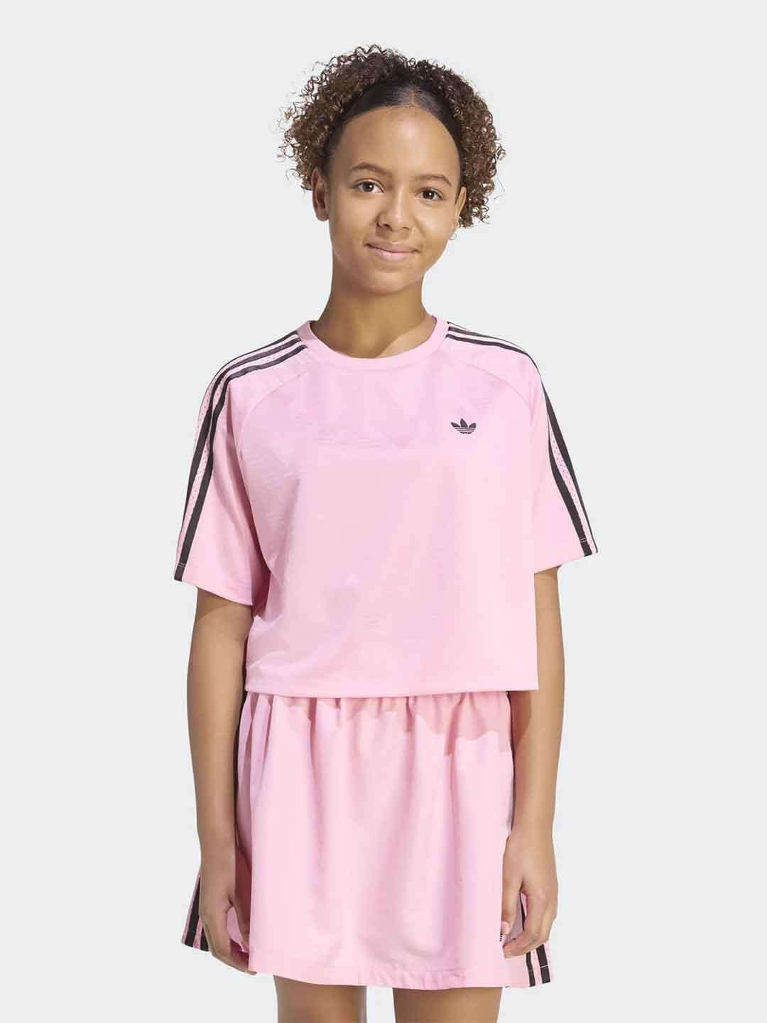 Adidas t-shirt kids rosa crop KD7832 ROSA ADIDAS 