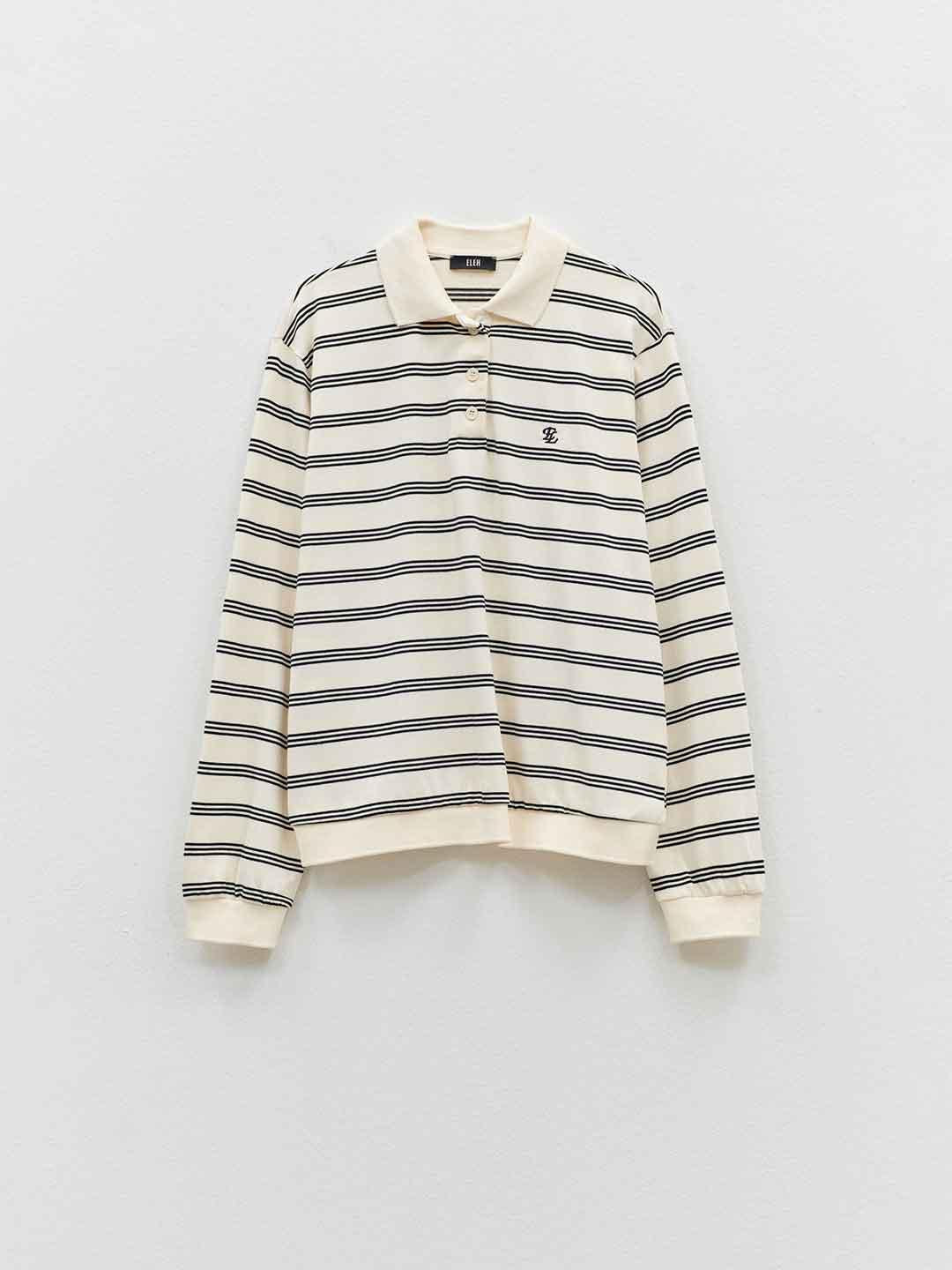 Eleh polo panna a righe 0120 PANNA ELEH 