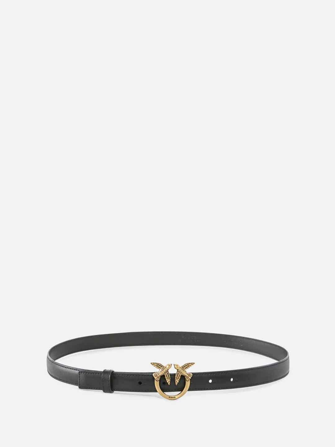 Pinko Love Berry H2 cintura nero e oro sottile 100143 A0F1O NERO PINKO 