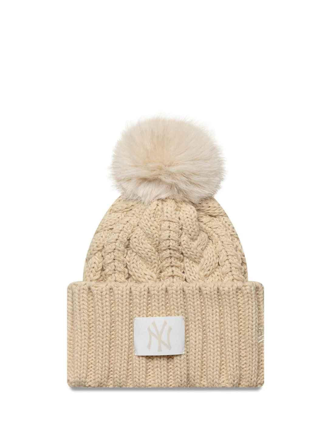 New Era cappello beige con pon pon 60691156 BEIGE NEW ERA 