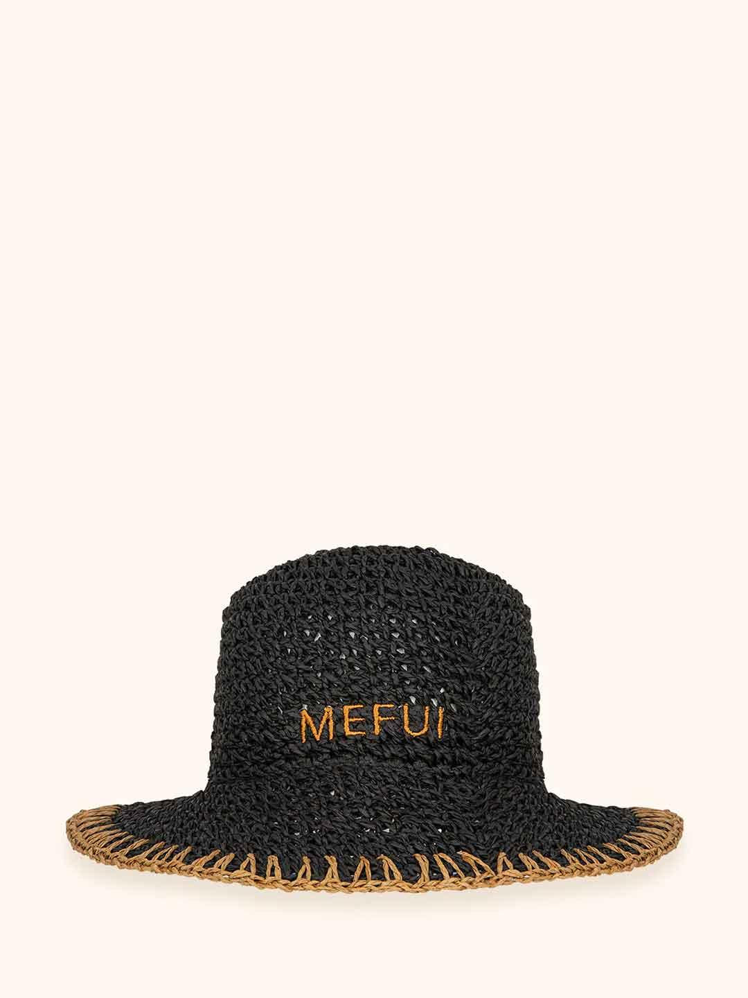Me Fui cappello nero con logo arancio MA26-SW0200BK NERO ME FUI 