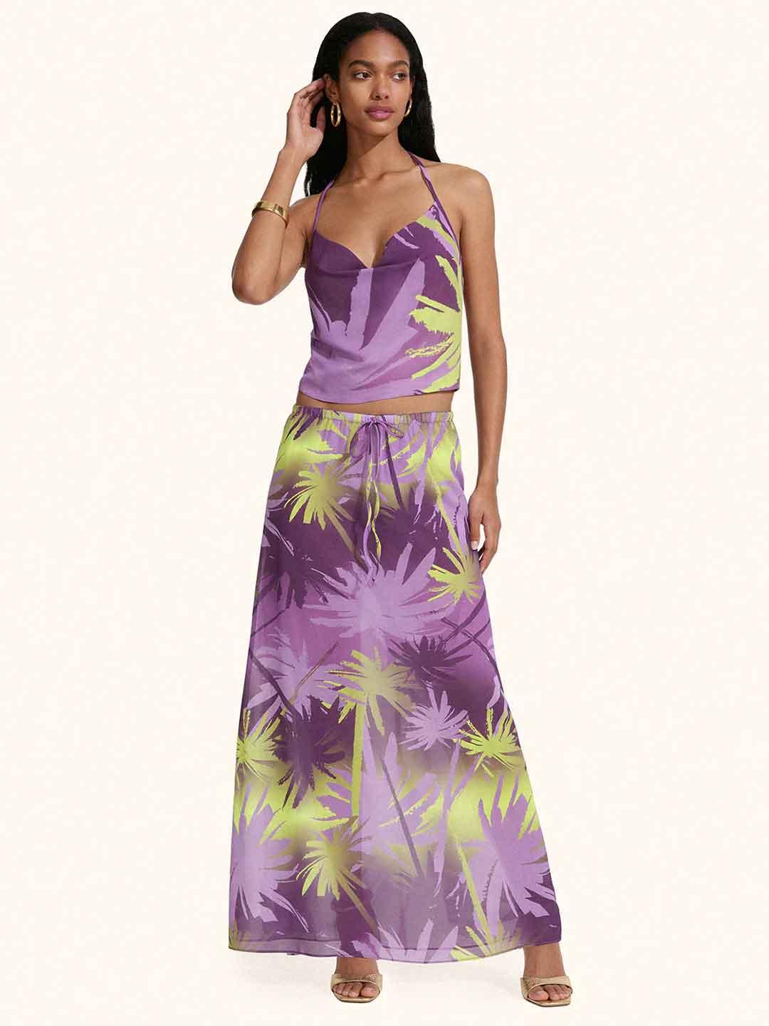 Me Fui top a fantasia con palme MF26-SW0817X43 FANTASIA ME FUI 