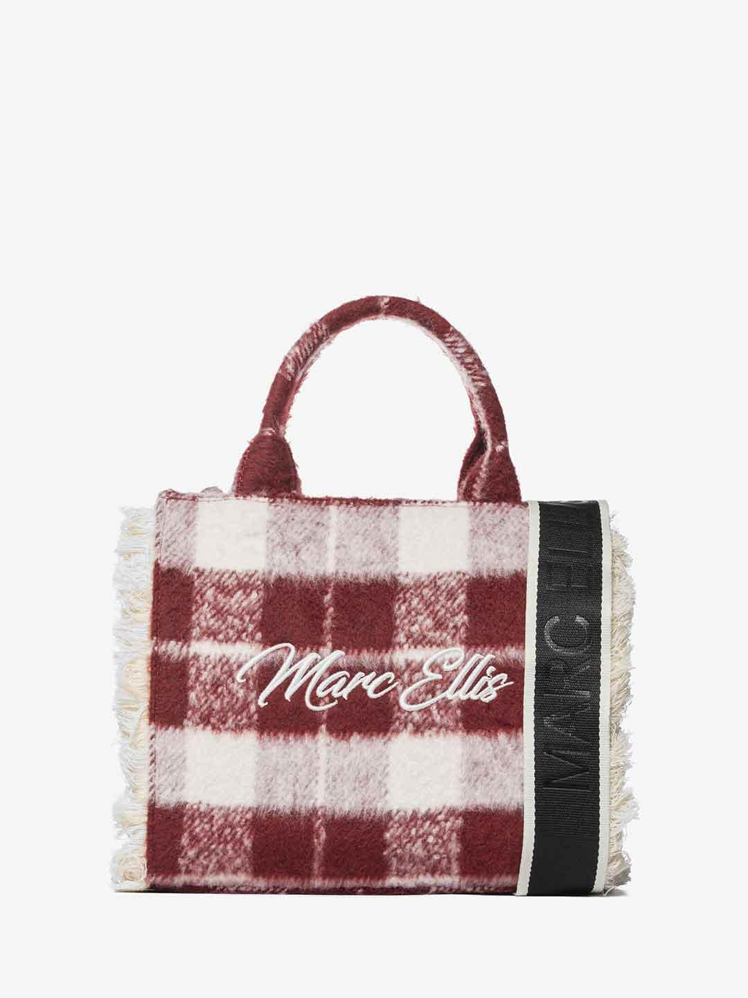 Marc Ellis Buby Check s borsa bordeaux a quadri BUBY CHECK S BORDEAUX MARC ELLIS 