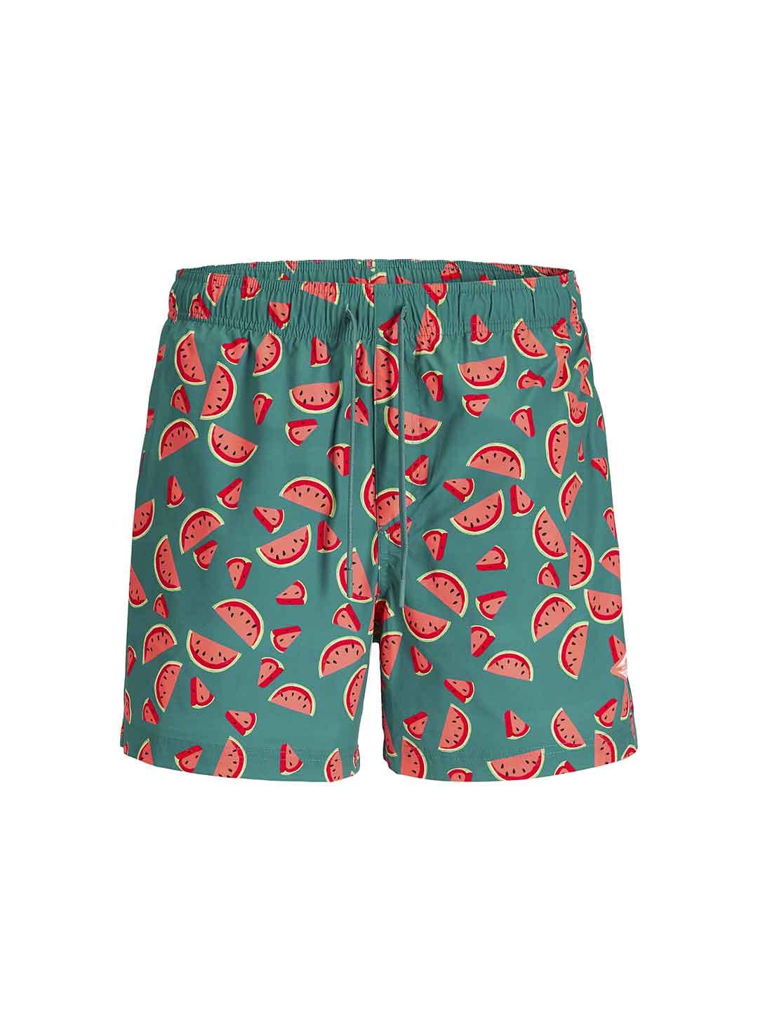 Jack & Jones costume verde stampa anguria 12291426 VERDE JACK & JONES 