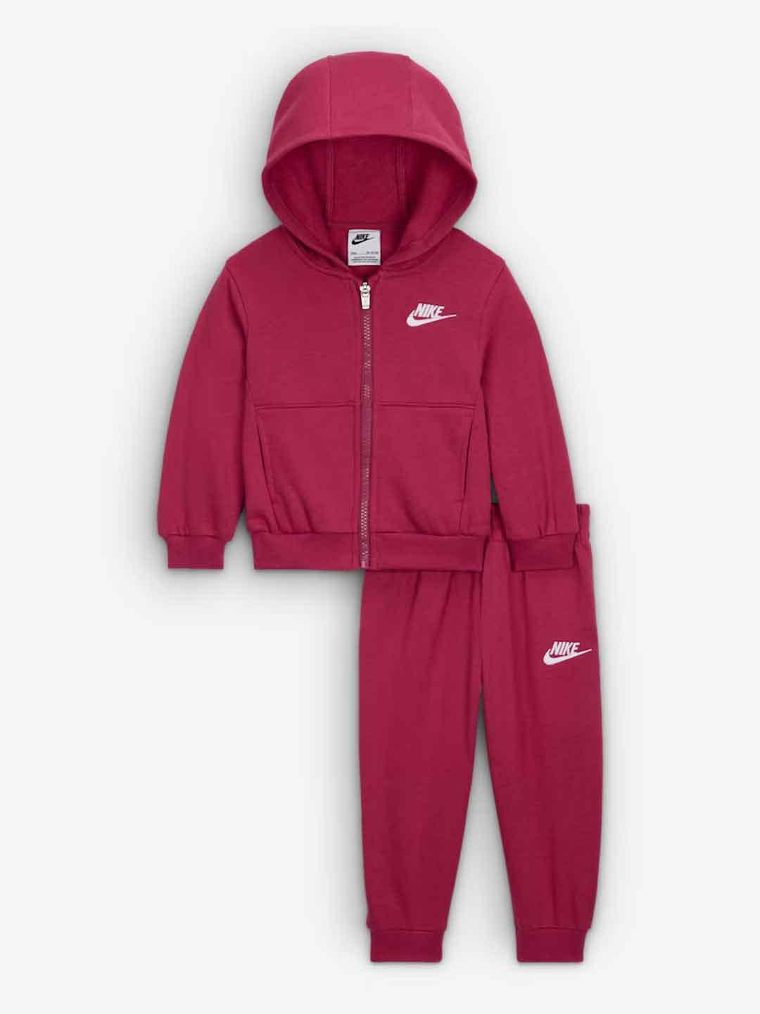 Nike coordinato kids rosa con zip 36L445-ADZ ROSA NIKE 