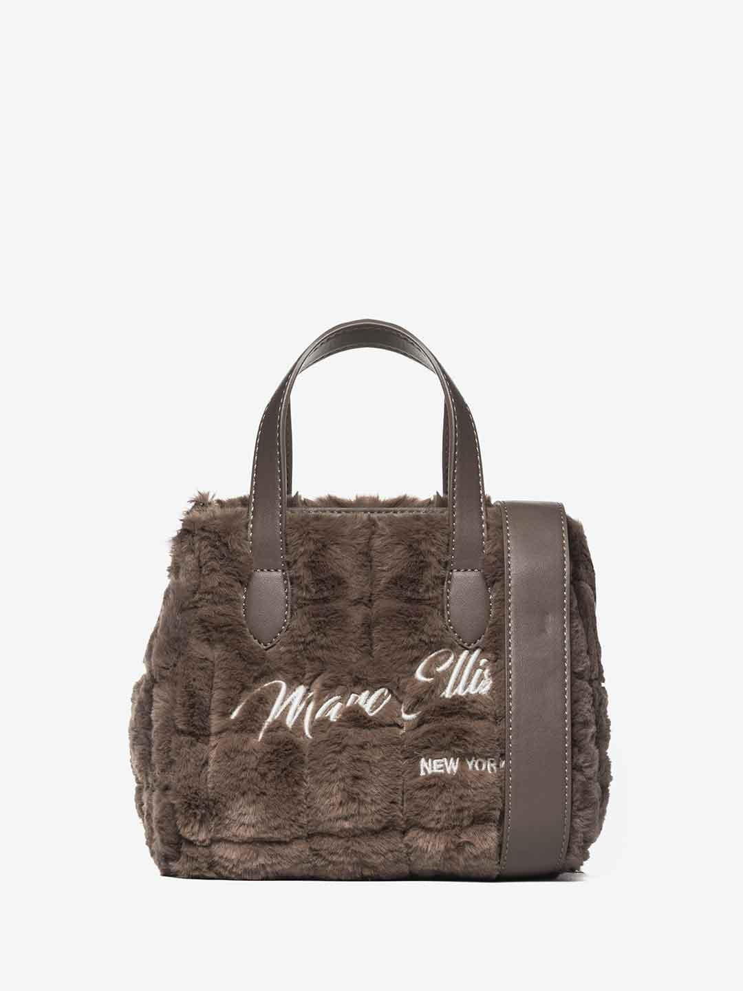 Marc Ellis Hair S borsa marrone con pelliccia BUBY HAIR S MARRONE MARC ELLIS 