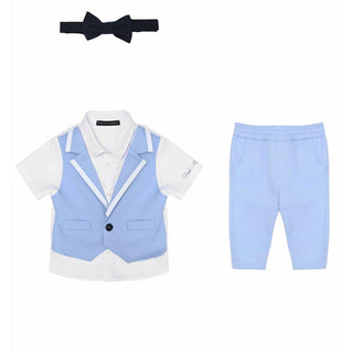 Daniele Alessandrini abito kids celeste - €59.00