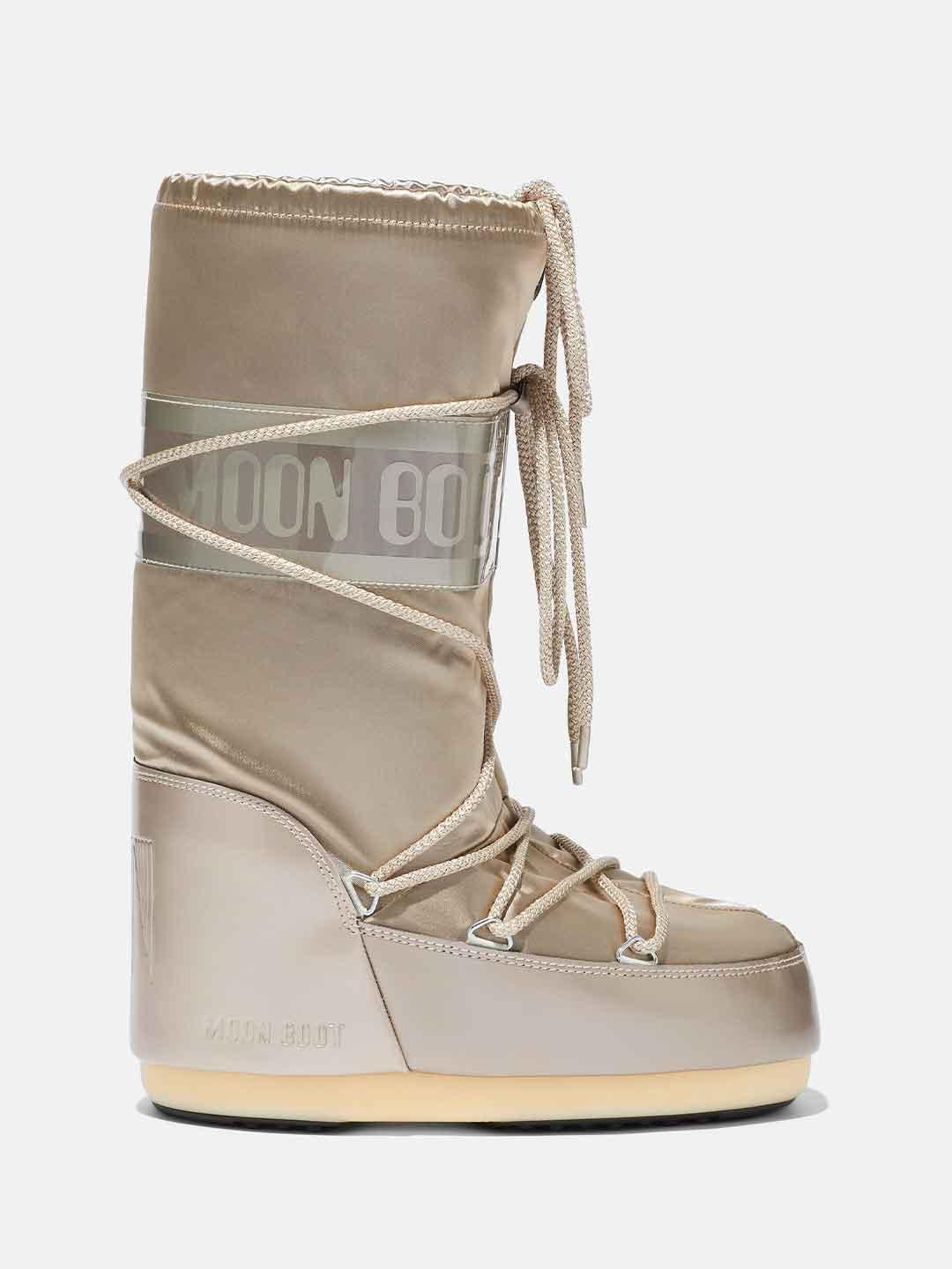 Moon Boot Icon Glance stivale oro in raso 1401680 ORO MOON BOOT 