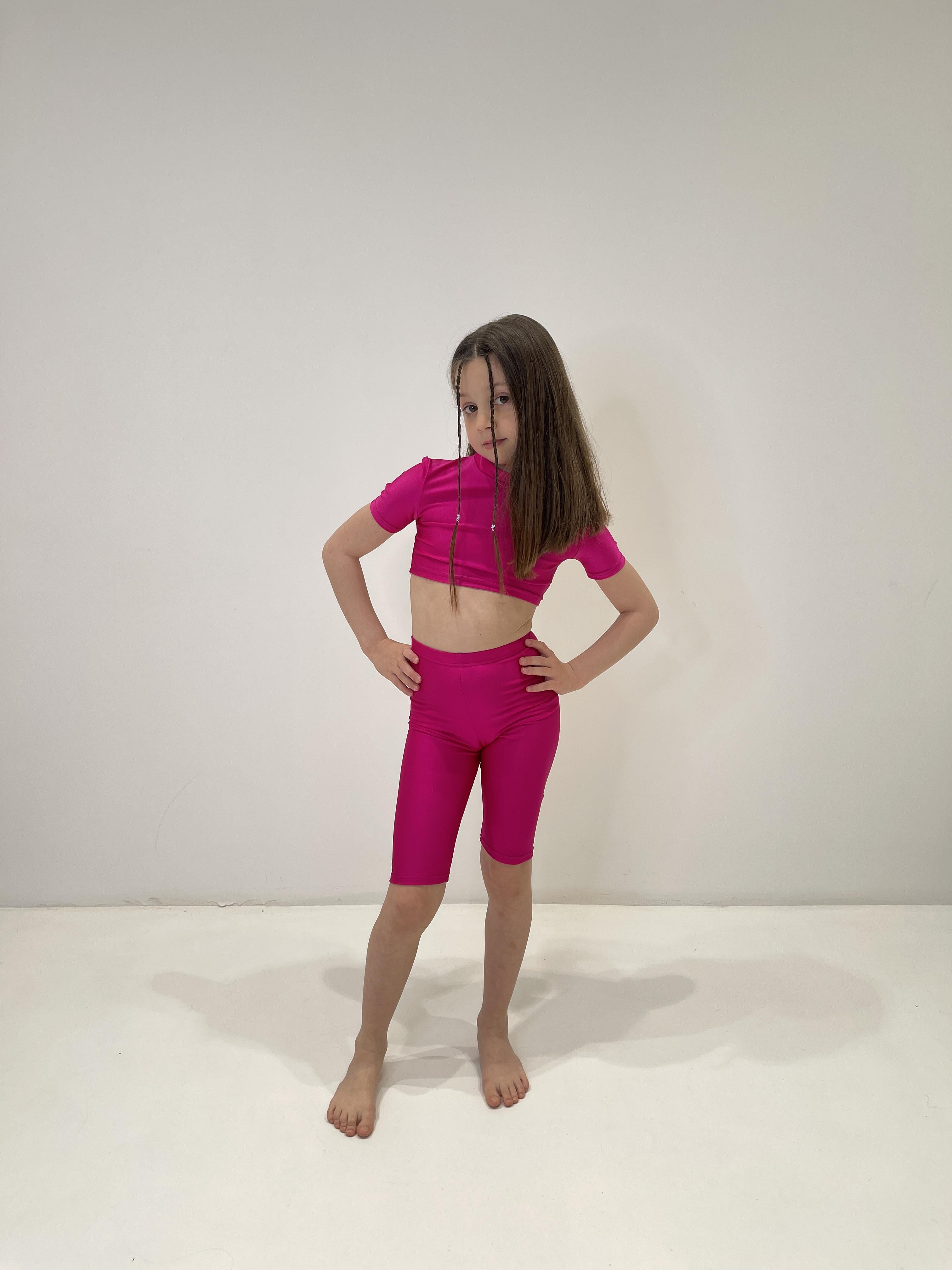 Island Coco leggings kids fucsia ciclista AB-ICJ10 FUCSIA ISLAND COCO 