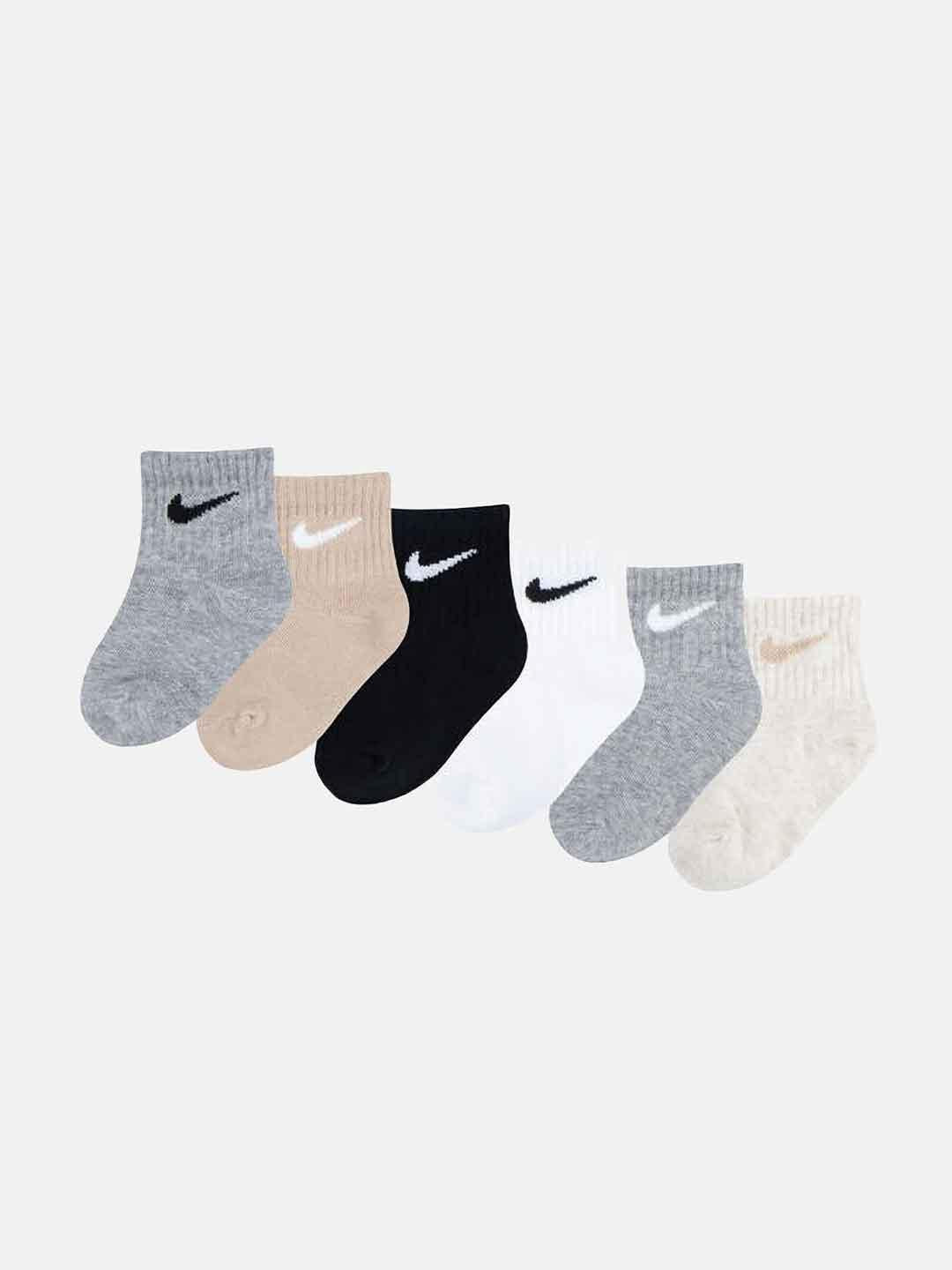 Nike calzini kids bianco set da 6 paia<BR/> NN0641 G0E BIANCO NIKE 