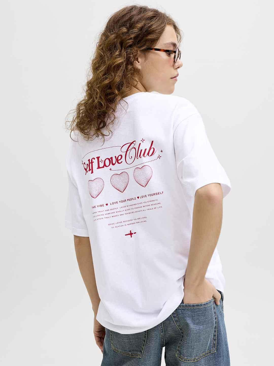 JJXX t-shirt bianco grafica love 12275280 BIANCO JJXX 