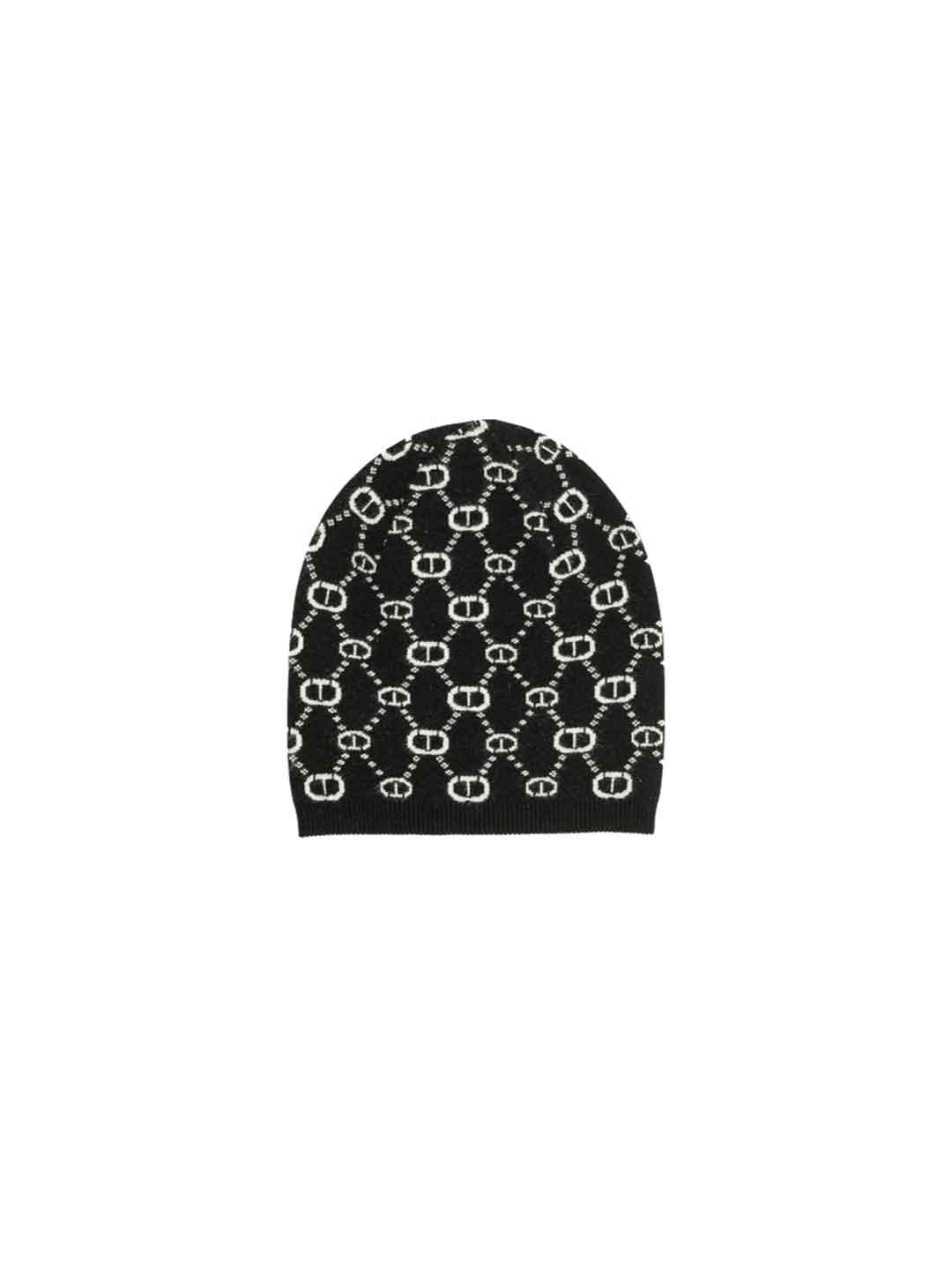 Twinset cappello kids nero logo all-over 252GJ501F NERO TWINSET 