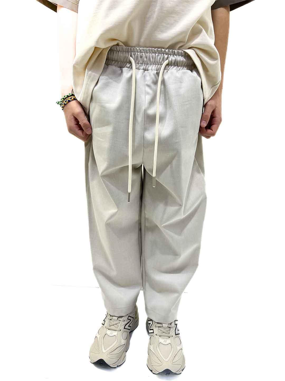 Yes London pantalone kids beige con tasca logata JR3120 BEIGE YES LONDON 