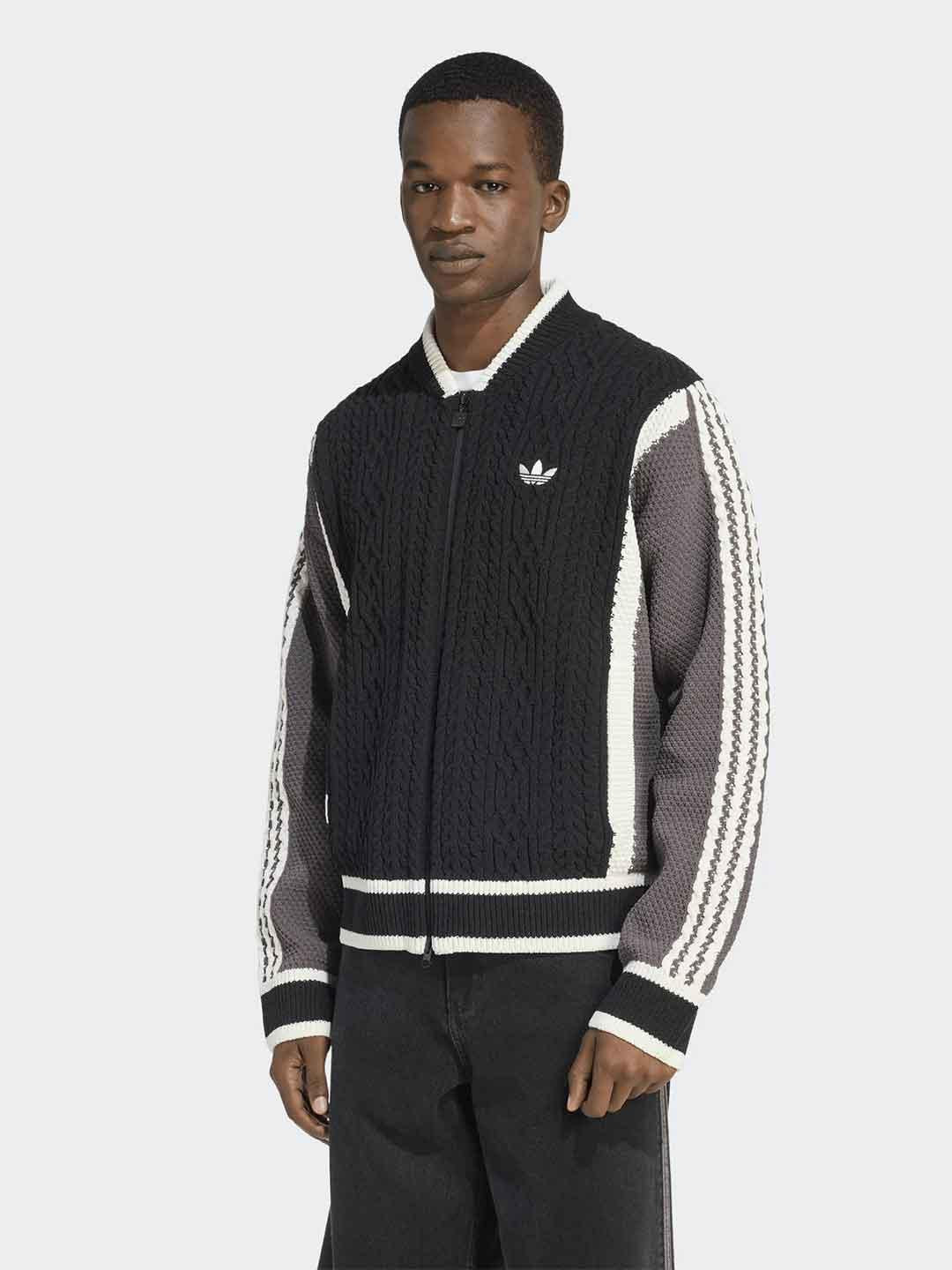 Adidas cardigan nero con zip KS5437 NERO ADIDAS 