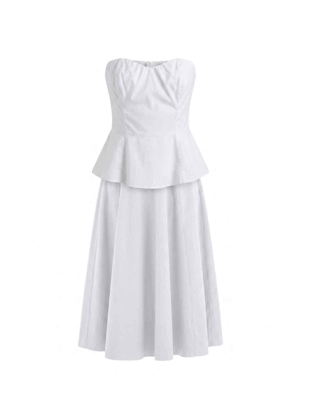 Motel coordinato bianco top e gonna S26XH49 BIANCO MOTEL 