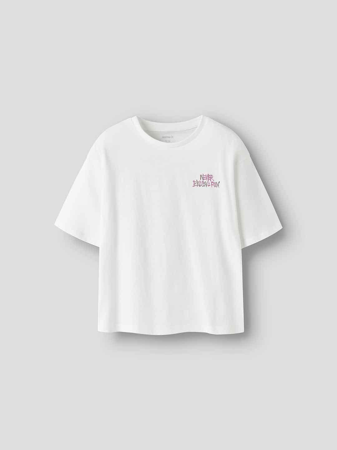 Name It t-shirt kids bianco Never ending fun 13254522 BIANCO NAME IT 
