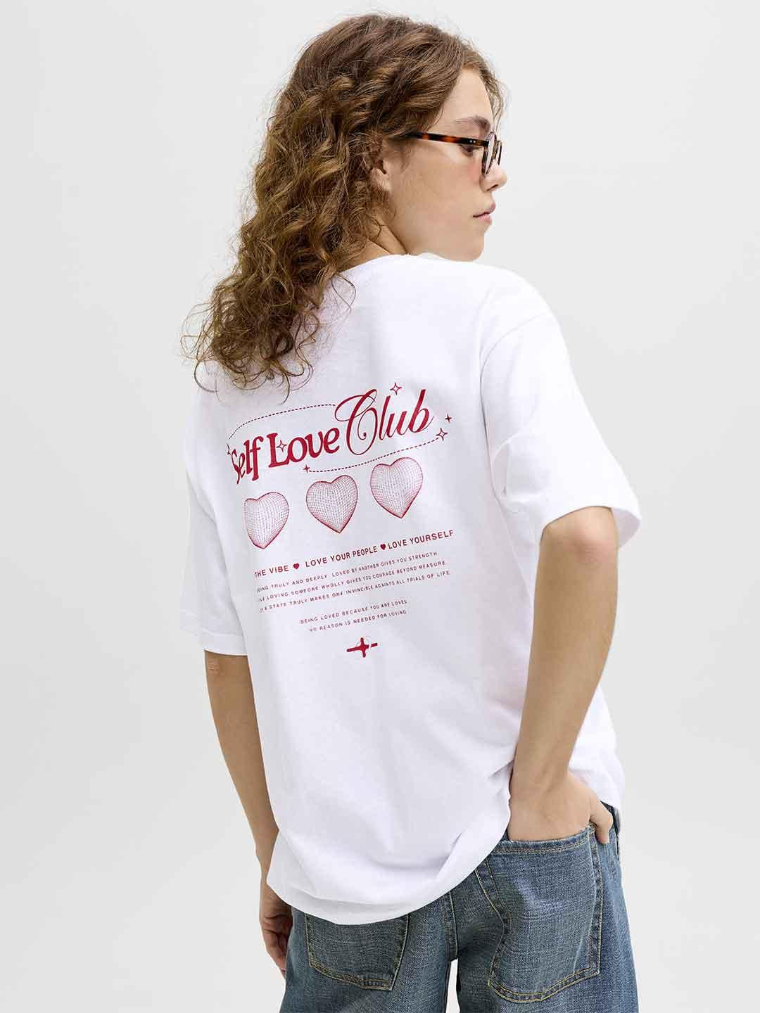 JJXX t-shirt bianco grafica love 12275280 BIANCO JJXX 
