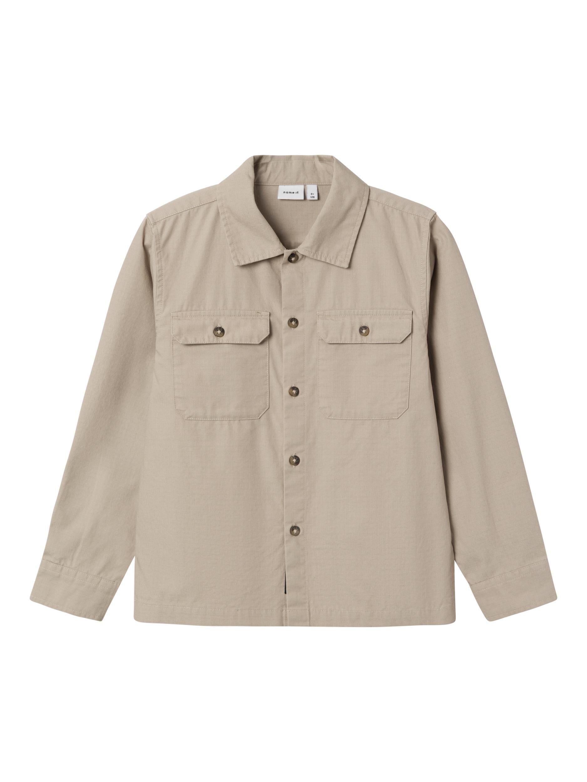 Name It camicia kids beige con taschini sul petto 13225076 BEIGE NAME IT 