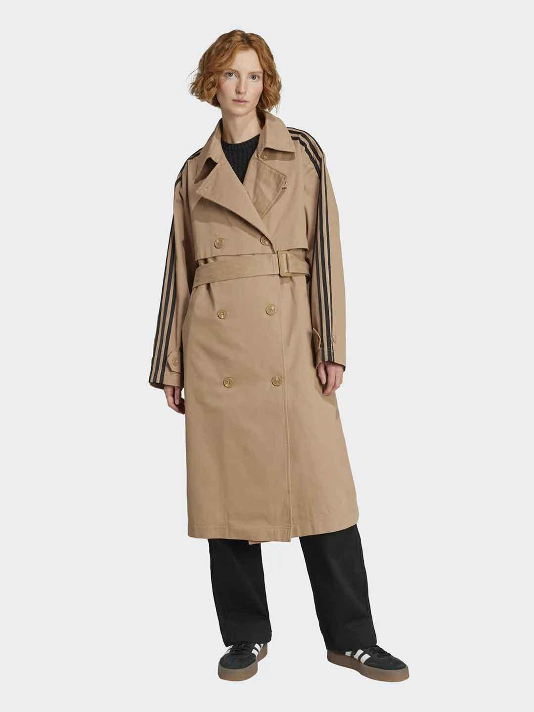 Adidas trench beige lungo JW2663 BEIGE ADIDAS 