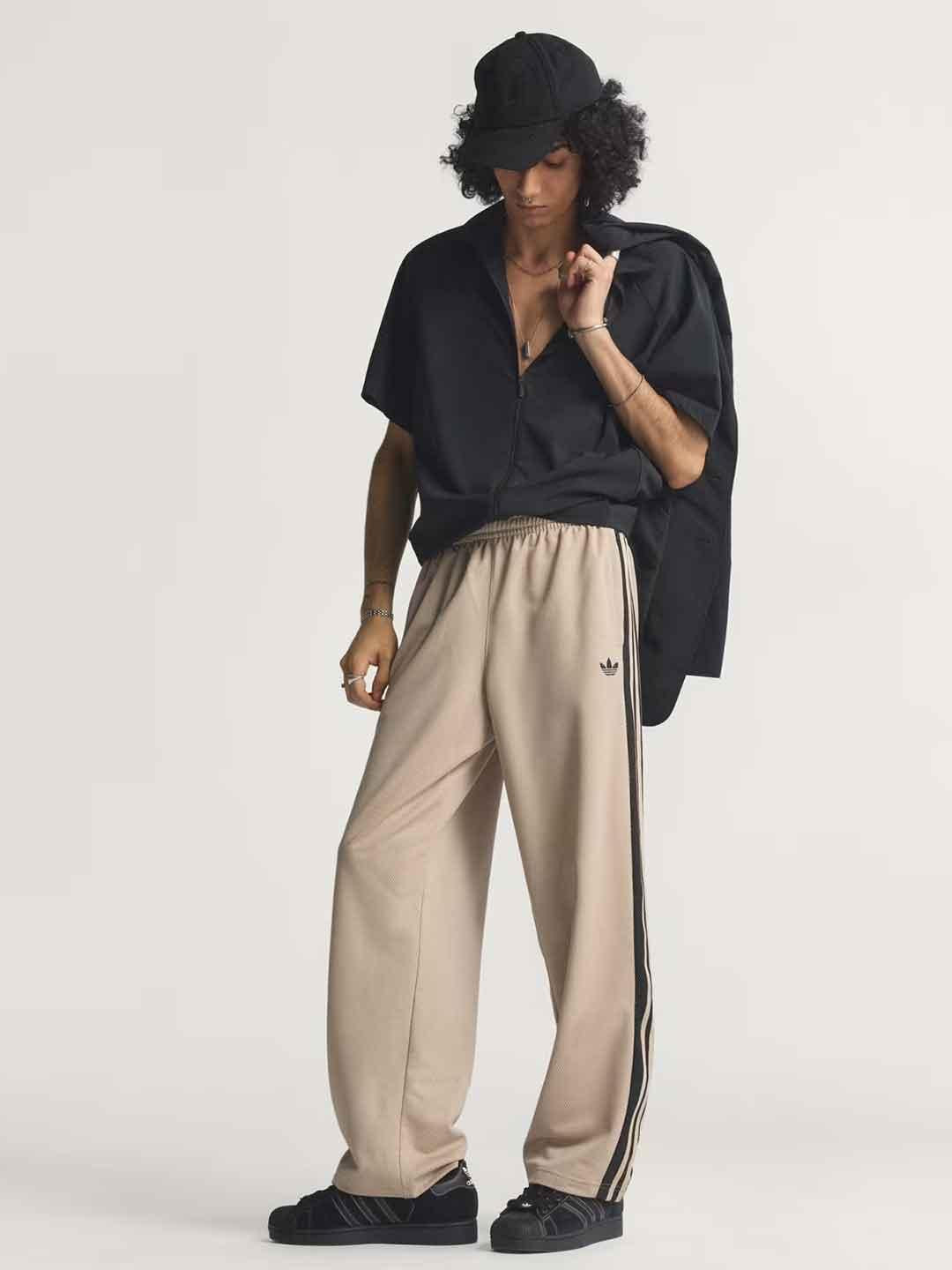 Adidas pantalone beige a rete KE0116 BEIGE ADIDAS 