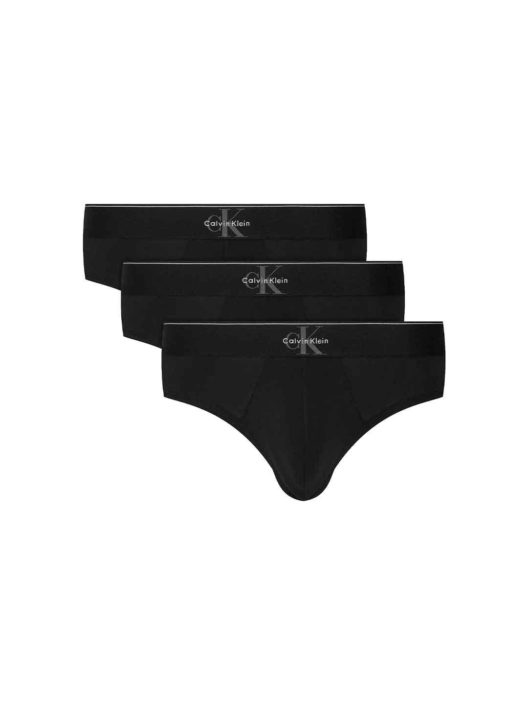 Calvin Klein slip nero set da 3 LV00NB4471 NERO CALVIN KLEIN 